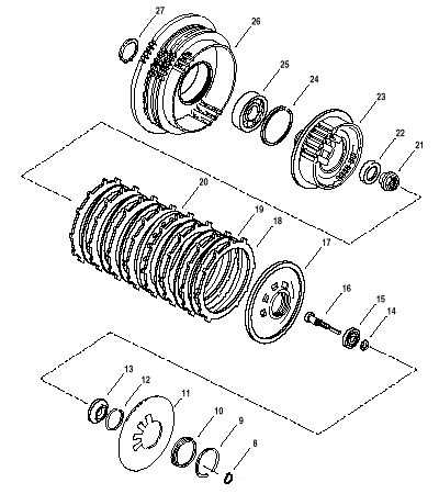 bike parts diagram. Clutch Parts Diagram